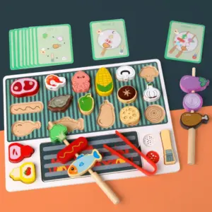Children's Wooden BBQ Grill Play Set 7 Sd0f793aa30f94598a839b8ad7c68e7643