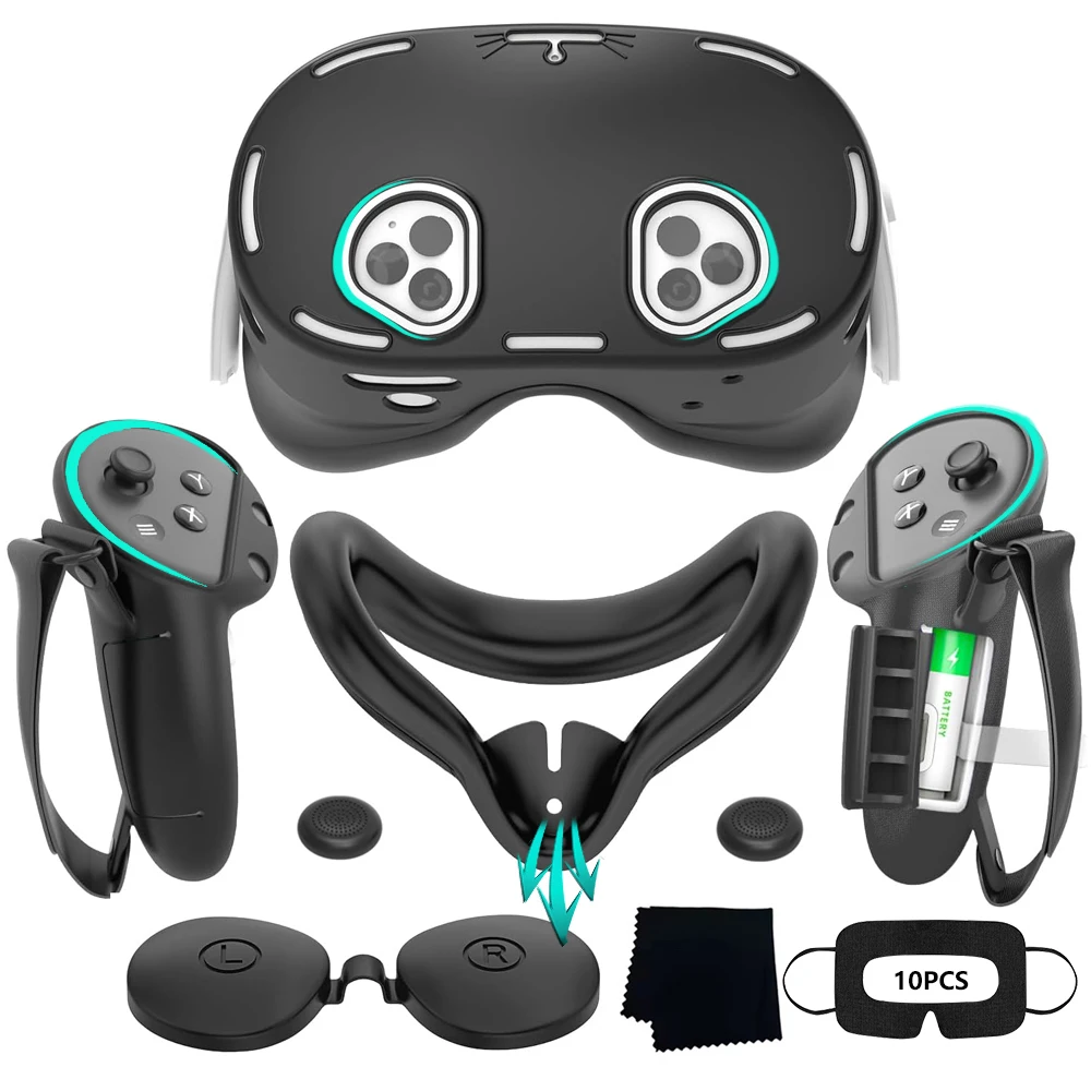Quest 3 VR Accessories Kit with Silicone Covers 1 Quest 3 VR Accessories Kit with Silicone Covers