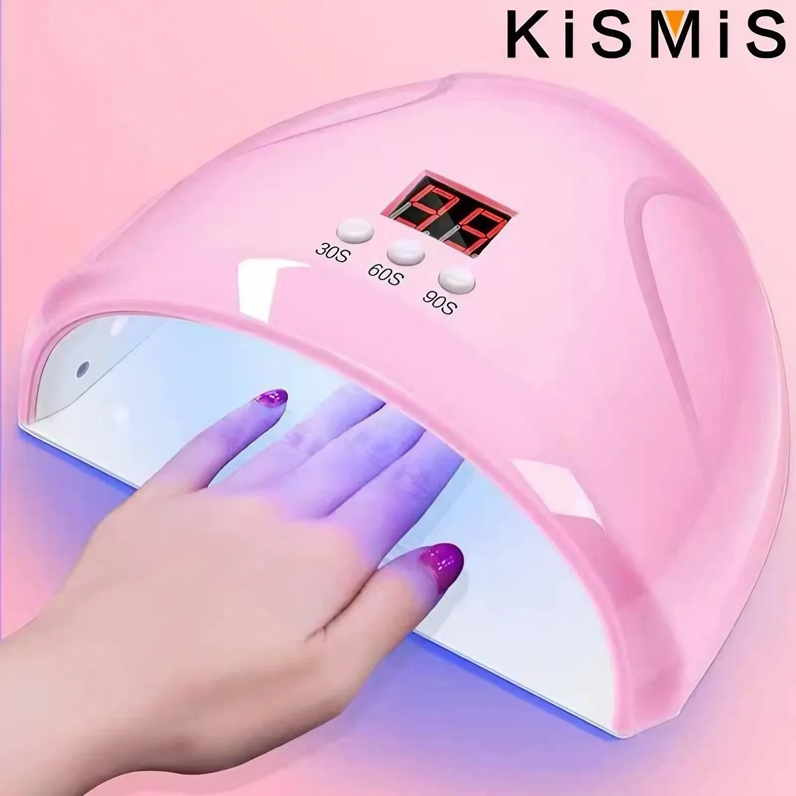 Pink UV LED Nail Dryer 36W with Infrared Sensor 2 Pink UV LED Nail Dryer 36W with Infrared Sensor - Image 2