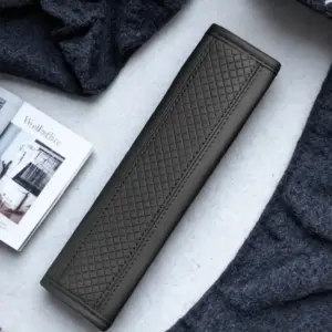 Stylish PU Leather Car Seat Belt Cover with Red Stitching 19 Sd16ae2d184ff4faea44510c172820da9O