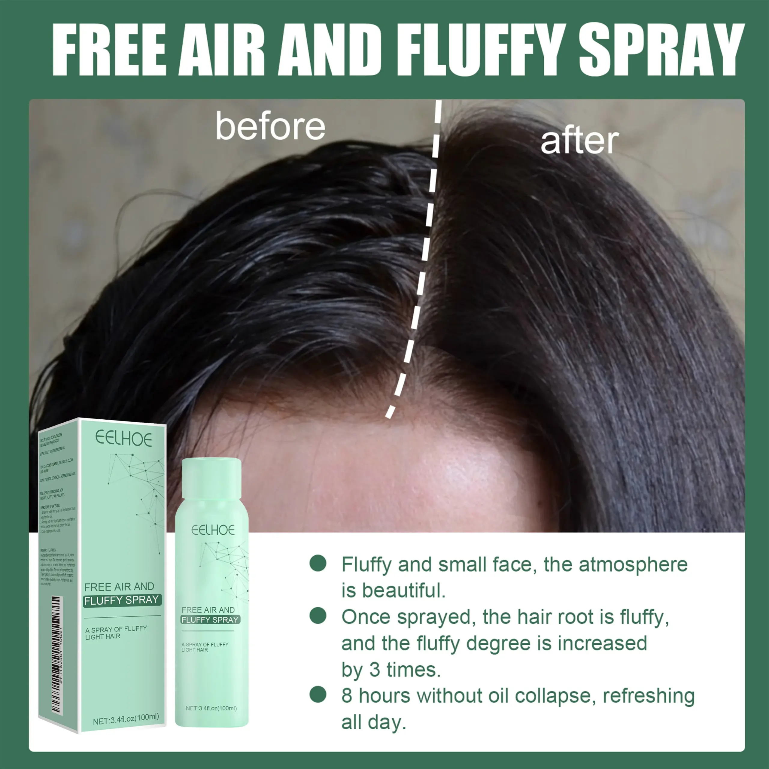 Lightweight Fluffy Hair Spray for Oily Hair 3 Lightweight Fluffy Hair Spray for Oily Hair - Image 3