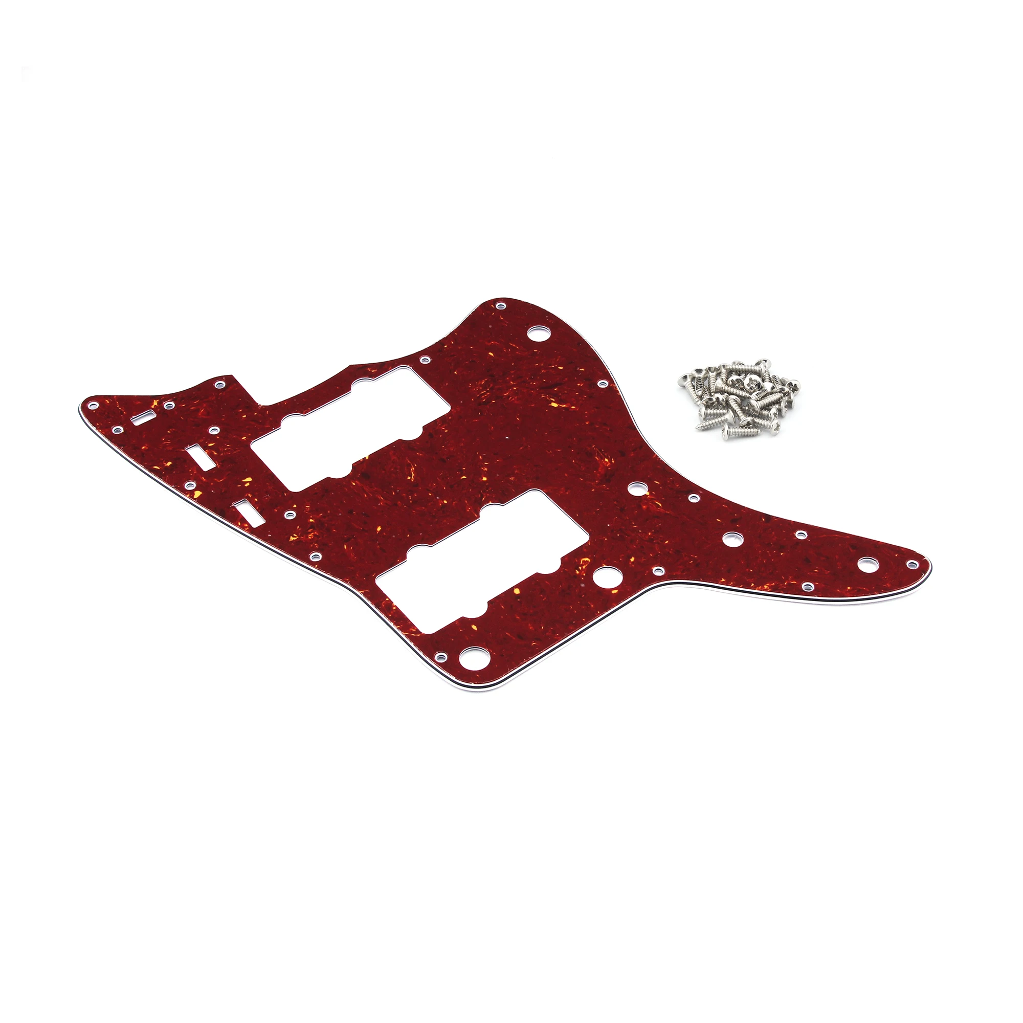 Red Tortoise Shell JM Style Pickguard for Jazzmaster 4 Red Tortoise Shell JM Style Pickguard for Jazzmaster - Image 4