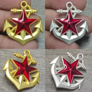 Patriotic Alloy Badge with Star and Wings 11 Sd1995dbcf4be439a9f37b4a1f09040b6f