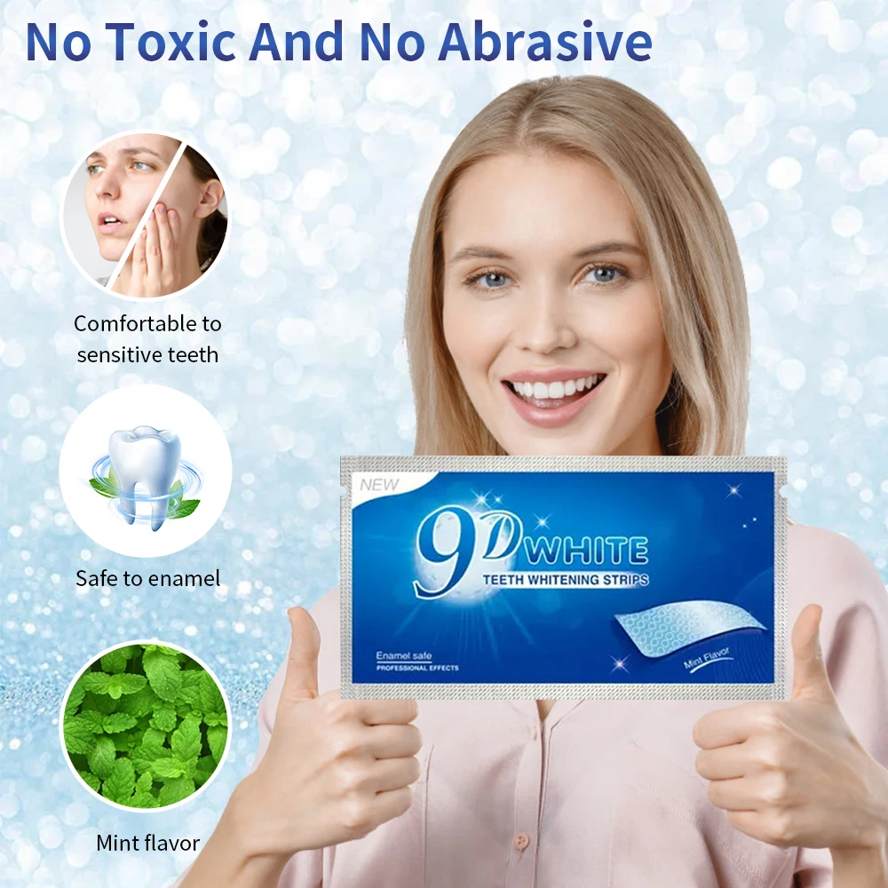 9D Blue Teeth Whitening Strips Kit 4 9D Blue Teeth Whitening Strips Kit - Image 4