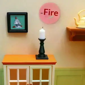 1:12 Dollhouse Candlesticks Set with Candles 7 Sd258e510ec0f4876a4c532c2a5daaae6V