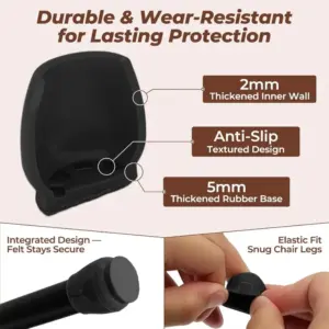 Black Chair Leg Protectors Set for 15-20mm Legs 7 Sd2618b9e2cbd40be94cd365240363bfe4