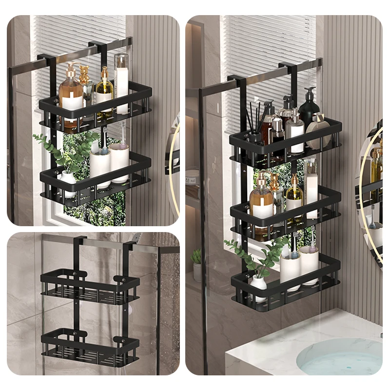 Wall-Mounted Bathroom Storage Rack 1123-3H 5 Wall-Mounted Bathroom Storage Rack 1123-3H - Image 5