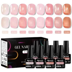 Elegant 8-Piece Jelly Gel Nail Polish Set 17 Sd2e0bf47527c471aad026b85dd7abcf2y
