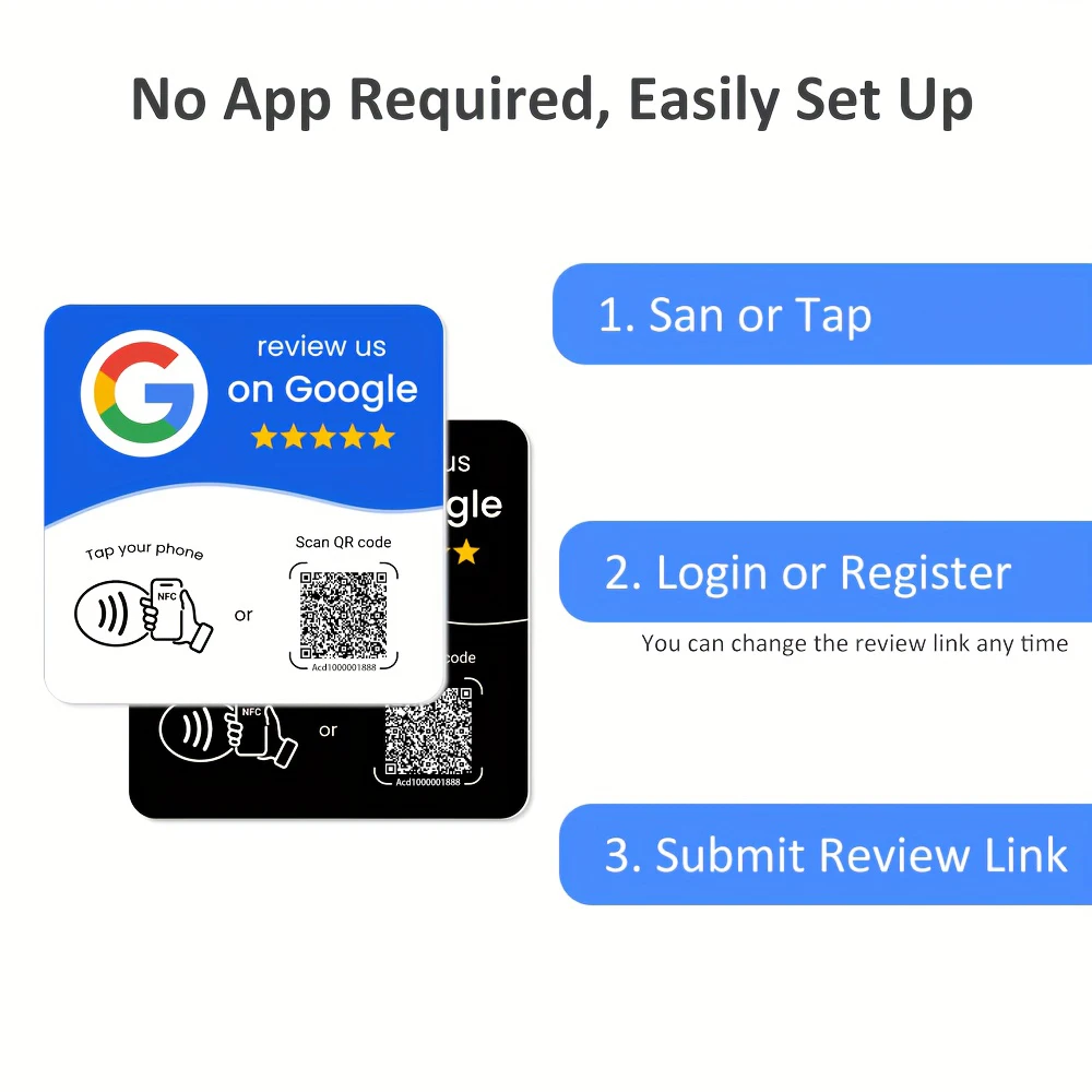 Programmable NFC Card for Google Reviews 3 Programmable NFC Card for Google Reviews - Image 3