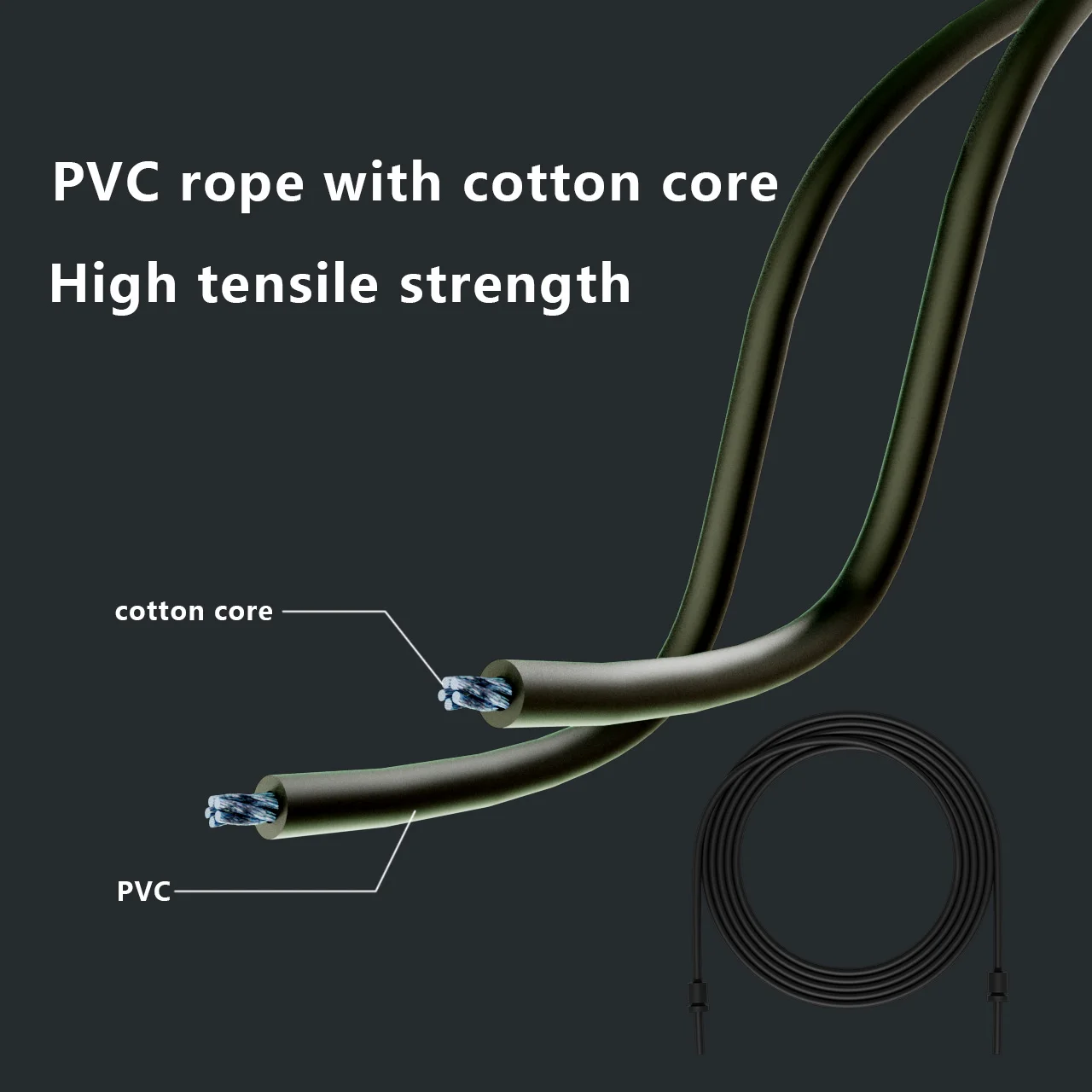 Professional Adjustable Jump Rope T100-Black/Yellow 6 Professional Adjustable Jump Rope T100-Black/Yellow - Image 6