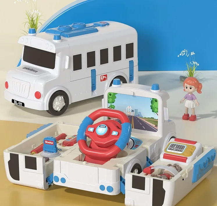 Children's Deformed School Bus Puzzle Toy Set 10 Children's Deformed School Bus Puzzle Toy Set - Image 10