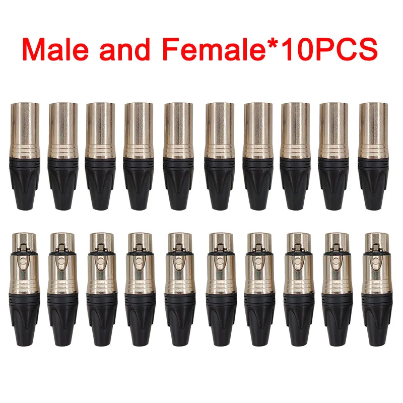 Set of 20 Metal XLR Audio Connectors for Professional Use 8 Set of 20 Metal XLR Audio Connectors for Professional Use - Image 8