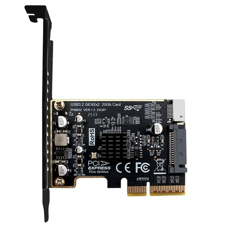 PCIe to USB 3.2 Type-E Expansion Card 20Gbps 2 PCIe to USB 3.2 Type-E Expansion Card 20Gbps - Image 2