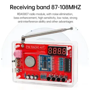 RDA5807 FM Radio DIY Kit for Enthusiasts 14 Sd4dd09b30b8647a1b7e22cf4f7faf64cC