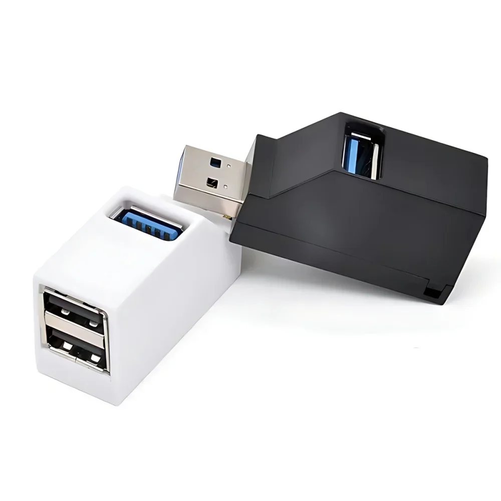 Compact USB 3.0 Hub with 3 Ports in Black or White 5 Compact USB 3.0 Hub with 3 Ports in Black or White - Image 5