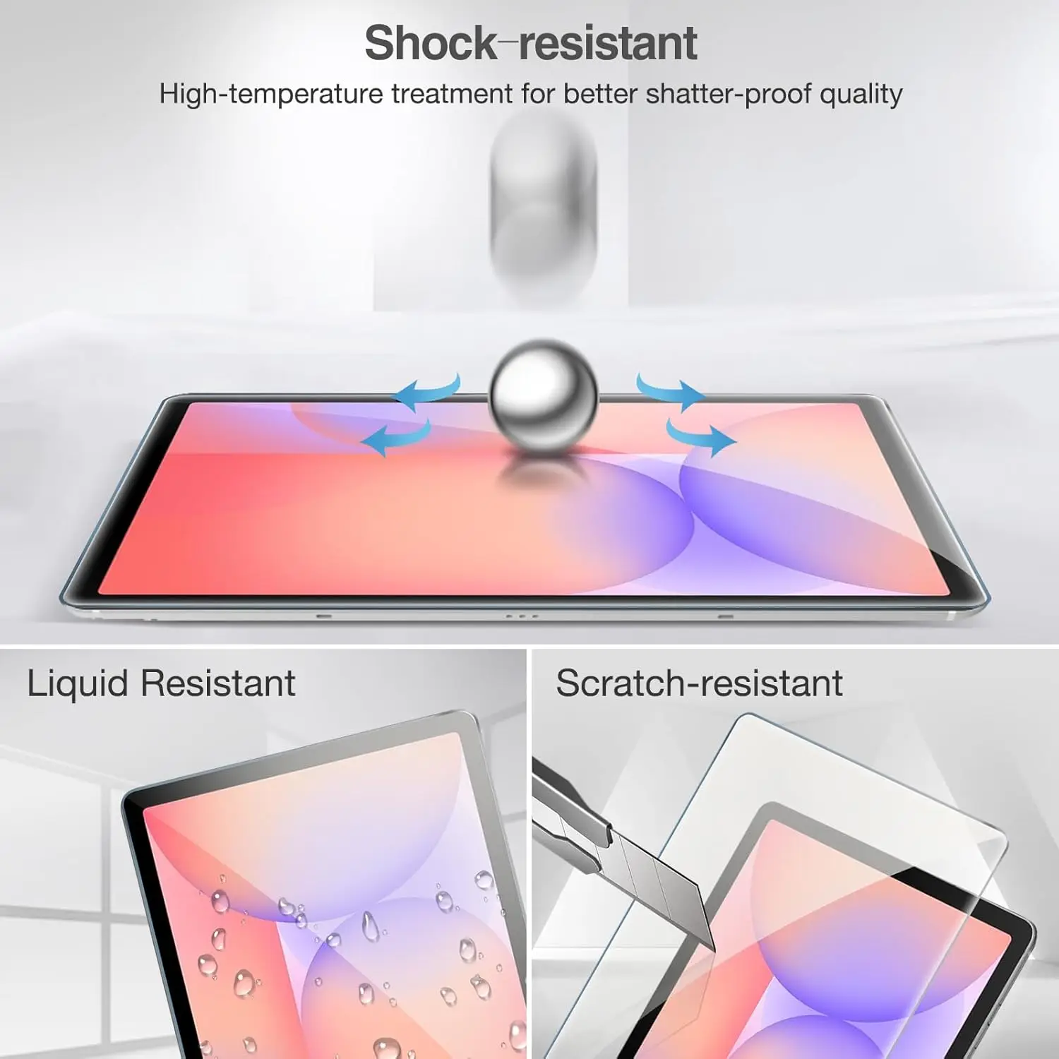 Samsung Galaxy Tab S10 Lite Tempered Glass Set 4 Samsung Galaxy Tab S10 Lite Tempered Glass Set - Image 4