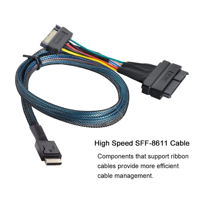 PCIe 4.0 SFF-8643 to SFF-8639 Storage Cable 4 PCIe 4.0 SFF-8643 to SFF-8639 Storage Cable - Image 4