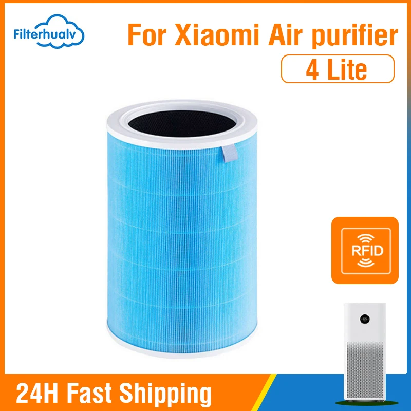 Blue HEPA & Activated Carbon Filter for Xiaomi Air Purifier 4 Lite 1 Blue HEPA & Activated Carbon Filter for Xiaomi Air Purifier 4 Lite
