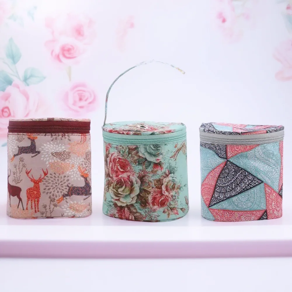 Vibrant Floral Knitting Tool Storage Bag 2 Vibrant Floral Knitting Tool Storage Bag - Image 2