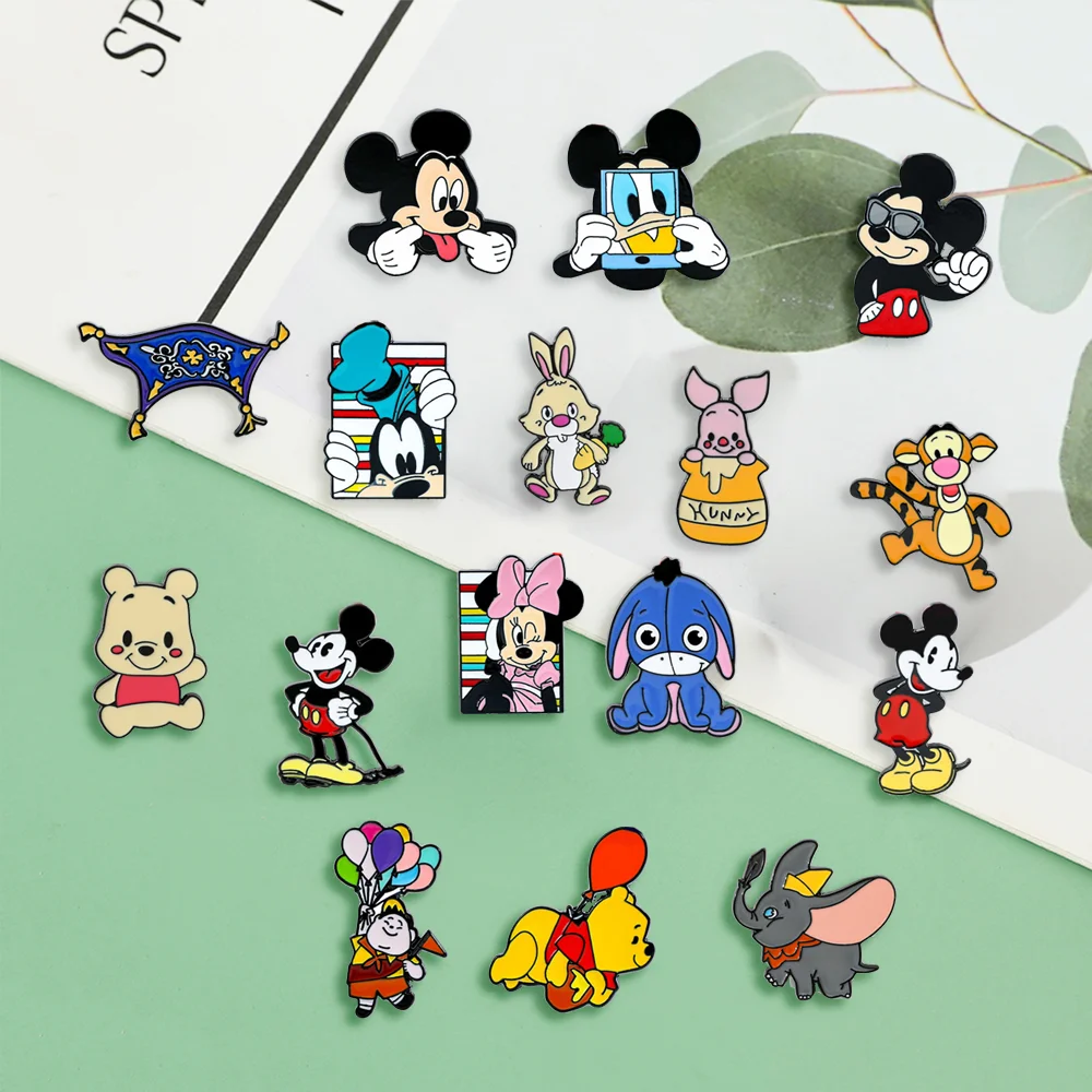 Vibrant Disney Character Enamel Brooch Set 6 Vibrant Disney Character Enamel Brooch Set - Image 6