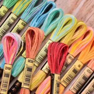 Vibrant 18-Color Embroidery Thread Kit 12 Sd7eab2800a91461e833cacd82b4281caZ