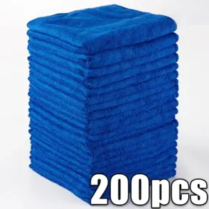 200-Pack Microfiber Cleaning Towels 30x30cm 18 Sd87ac2b7796f4e75bf3962433b30c90cM 2