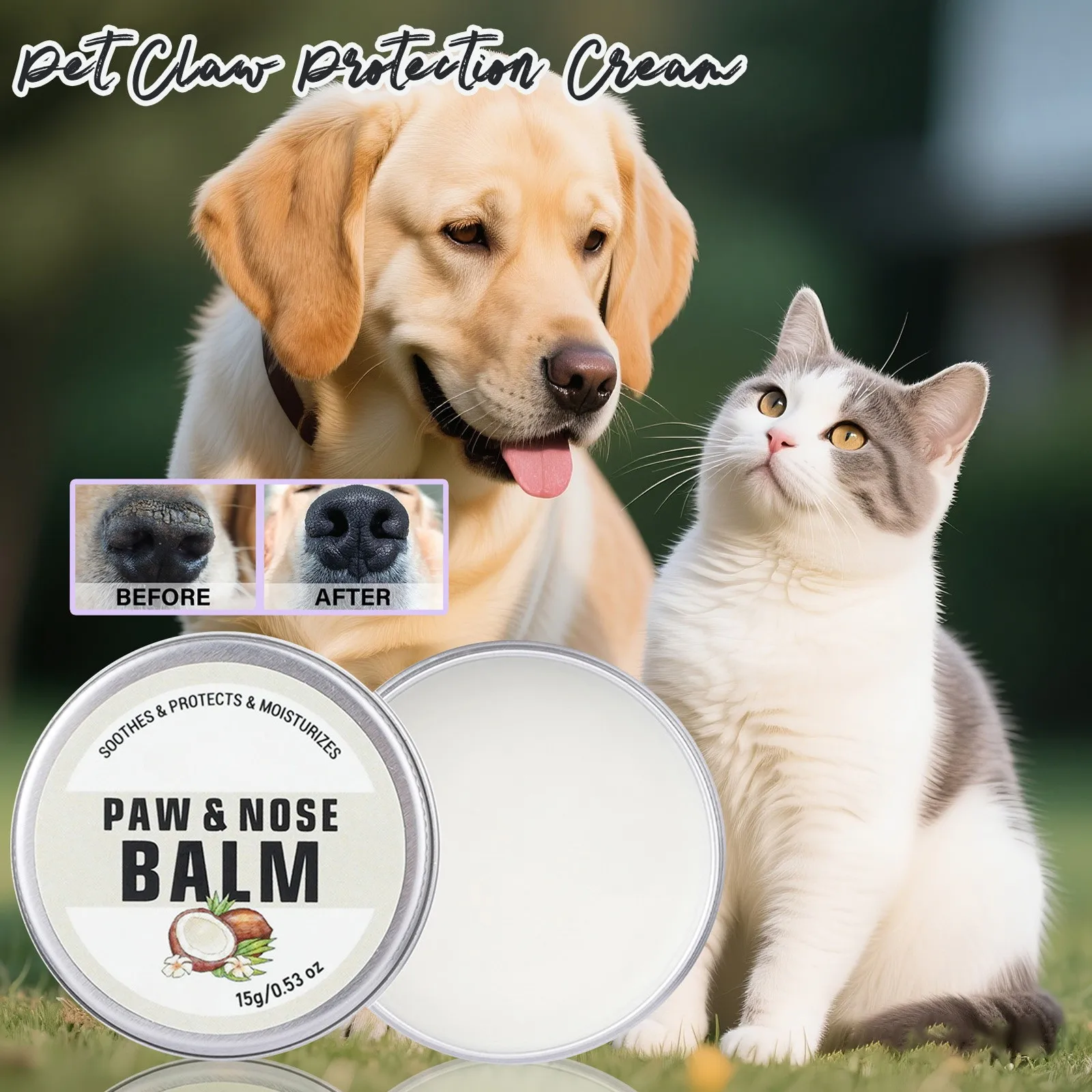 Natural Pet Paw & Nose Balm by Les Jardins 3 Natural Pet Paw & Nose Balm by Les Jardins - Image 3