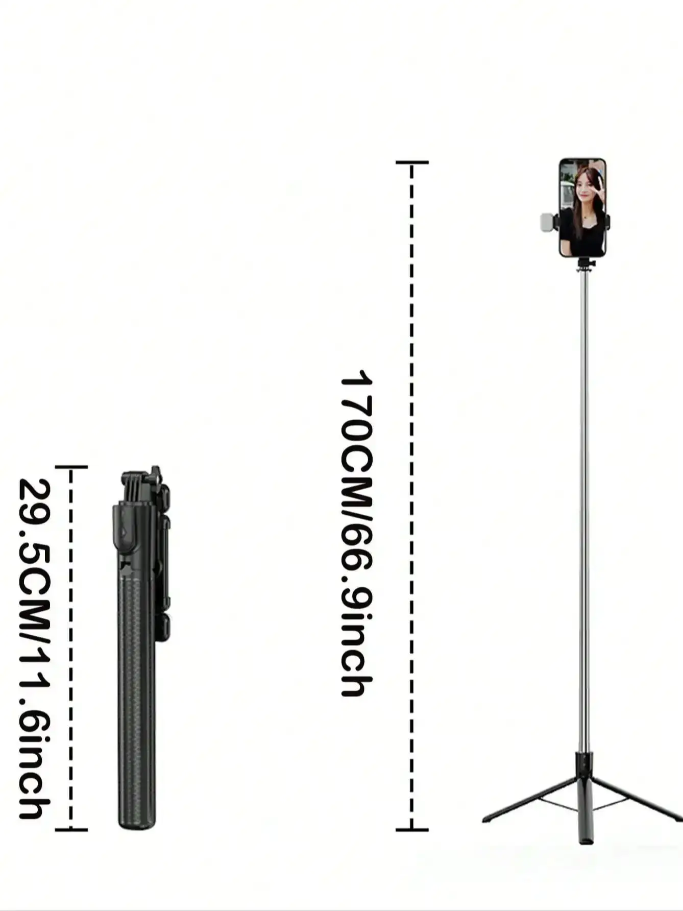 67-Inch Retractable Selfie Stick with Tripod 7 67-Inch Retractable Selfie Stick with Tripod - Image 7