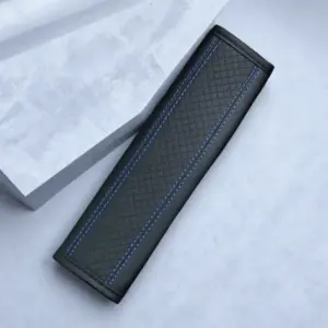 Stylish PU Leather Car Seat Belt Cover with Red Stitching 18 Sd9f189c1f98144a1b200ef3306d10232N