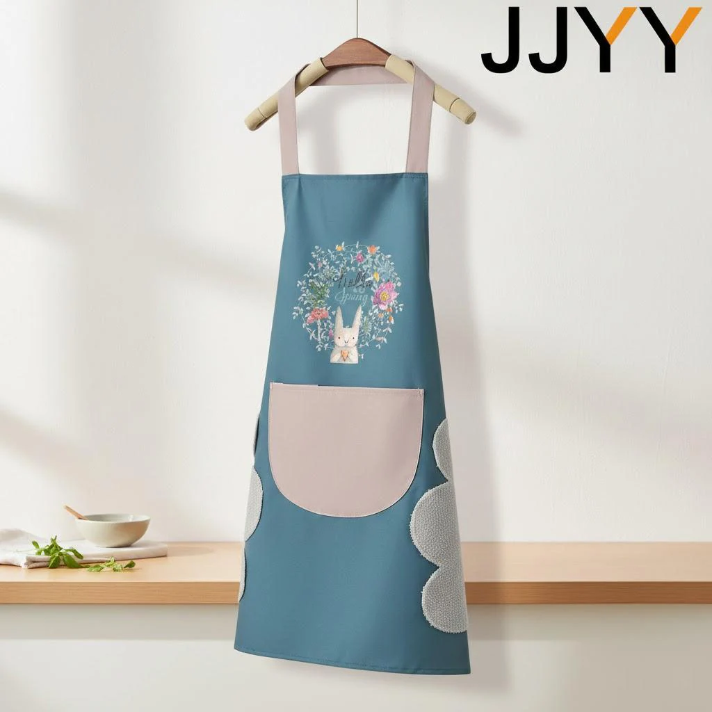 Waterproof Kitchen Apron with Floral Pattern 7 Waterproof Kitchen Apron with Floral Pattern - Image 7