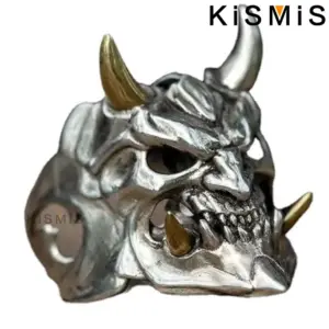 Stainless Steel Devil Skull Ring for Men 8 Sda2a6f4ca5fc4ba898159fe7d53c7f9cK