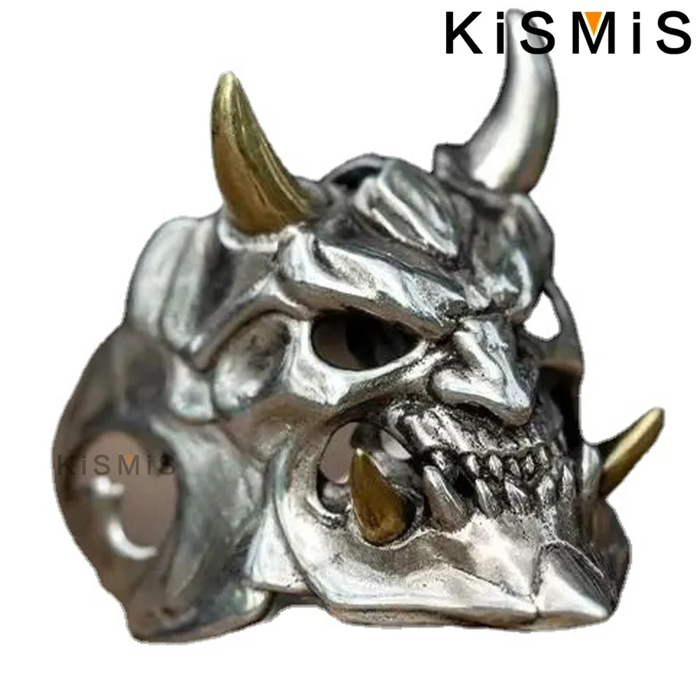 Stainless Steel Devil Skull Ring for Men 3 Stainless Steel Devil Skull Ring for Men - Image 3
