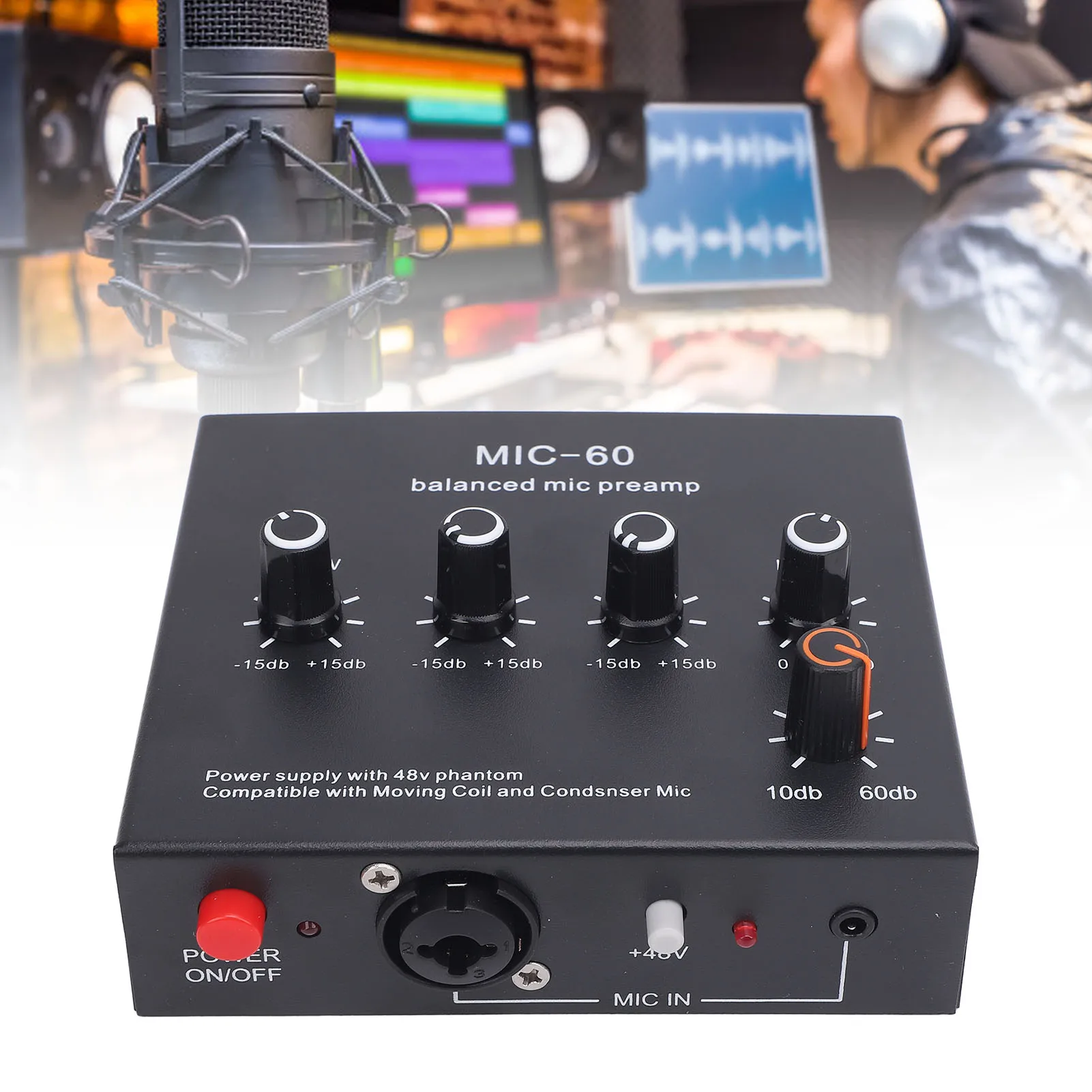 Professional Balanced Microphone Preamp with Adjustable Gain 2 Professional Balanced Microphone Preamp with Adjustable Gain - Image 2