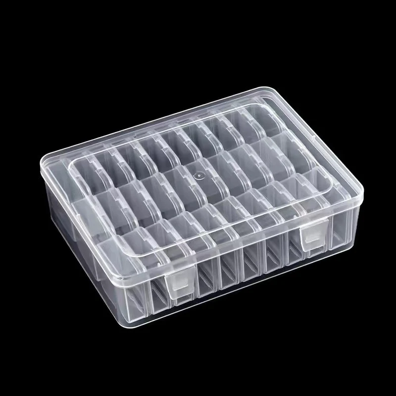 30-Grid Clear Plastic Organizer for Small Items 3 30-Grid Clear Plastic Organizer for Small Items - Image 3