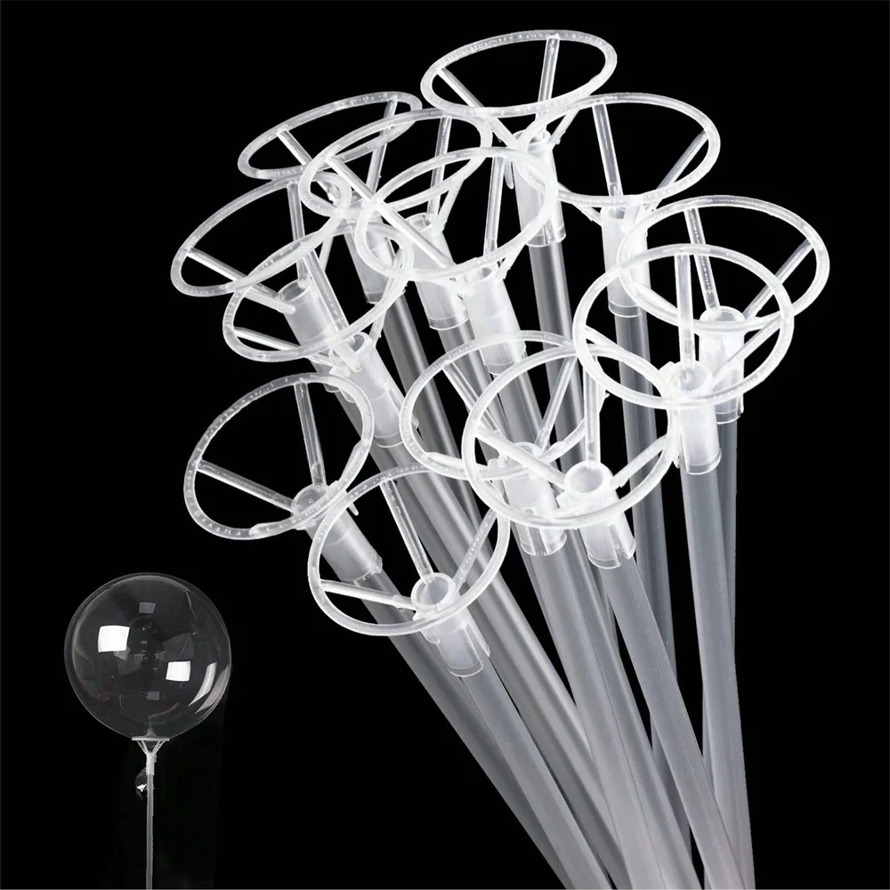 Clear Balloon Sticks with Cups for Events 1 Clear Balloon Sticks with Cups for Events