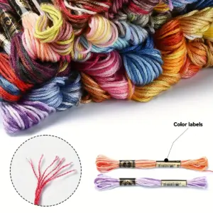 Vibrant Mercerized Cotton Embroidery Floss Set 11 Sdb7ca79e56524b8fb5da5d44e9932554s