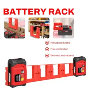 Red Battery Holder for Einhell Power X-Change 13 Sdb83a9a55276435484e822a776ce7370z