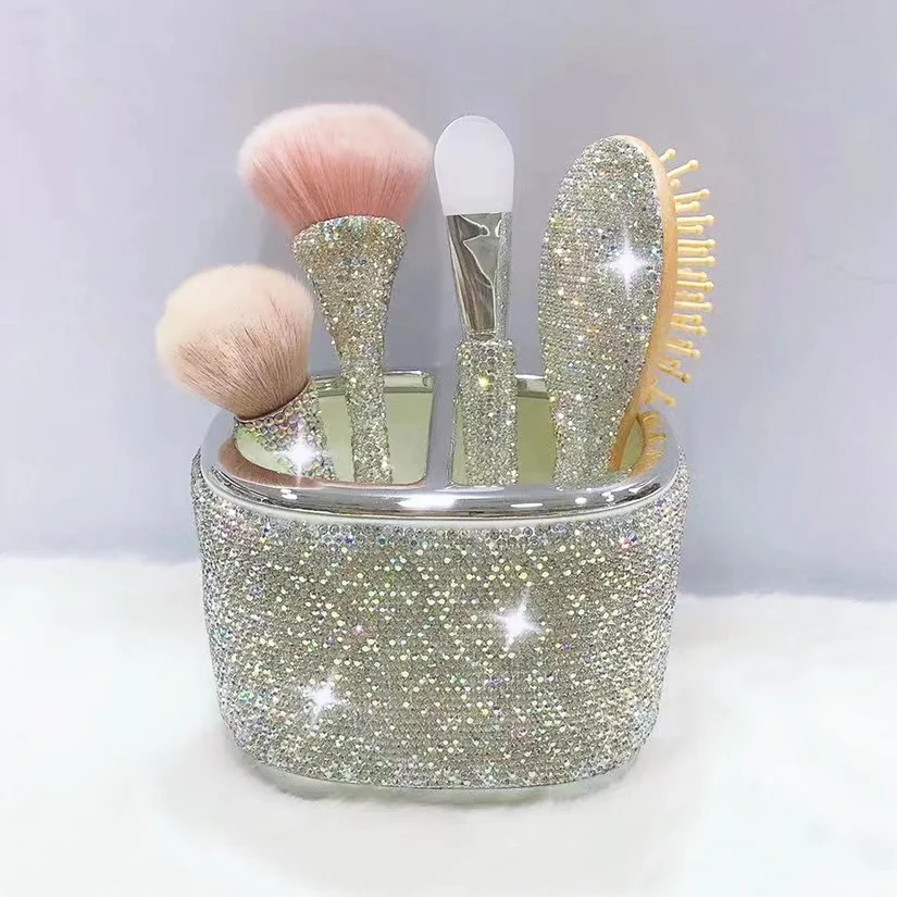 Glamorous Crystal Makeup Brush Organizer 6 Glamorous Crystal Makeup Brush Organizer - Image 6