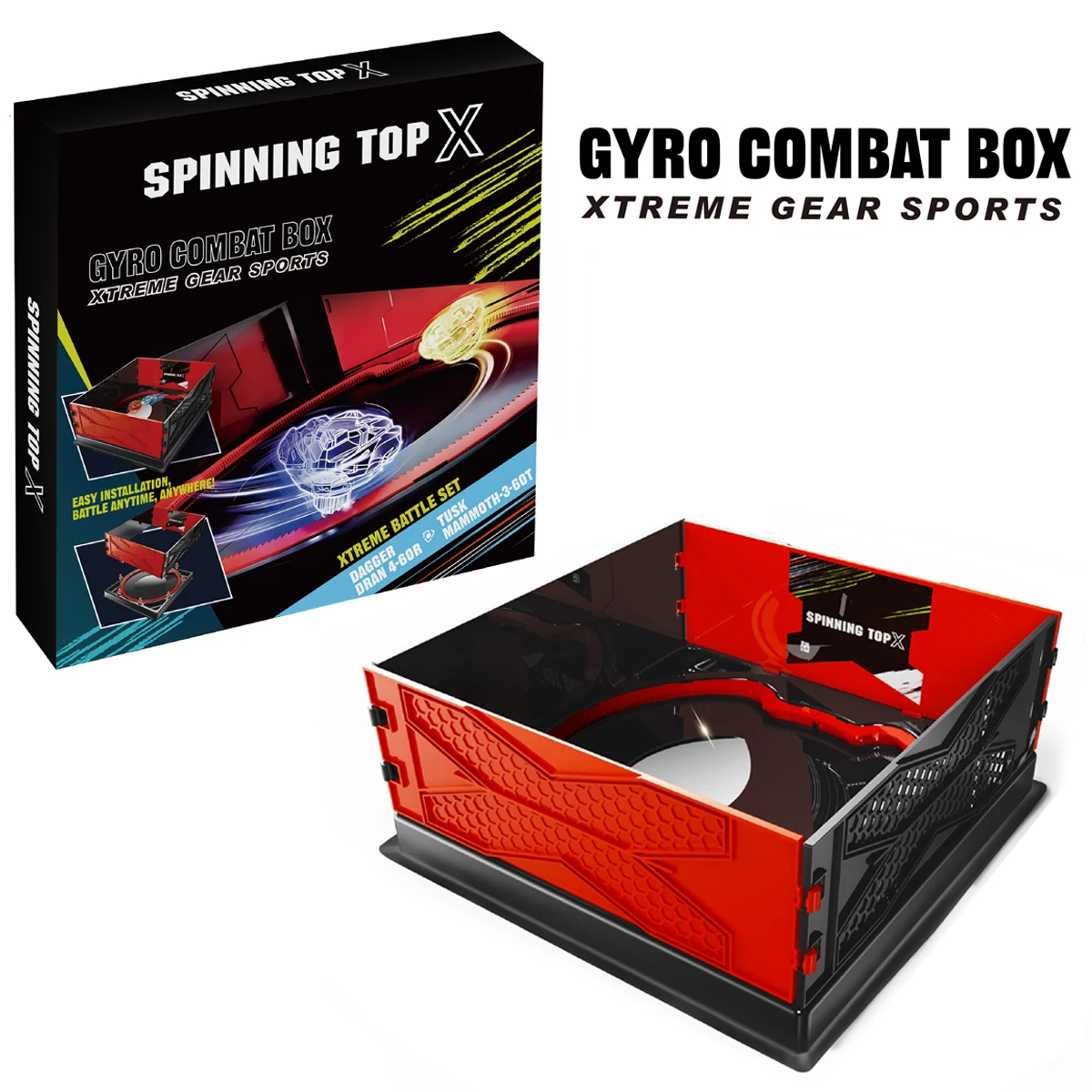 Black and Red Beyblade Battle Arena 33.5cm 1 Black and Red Beyblade Battle Arena 33.5cm