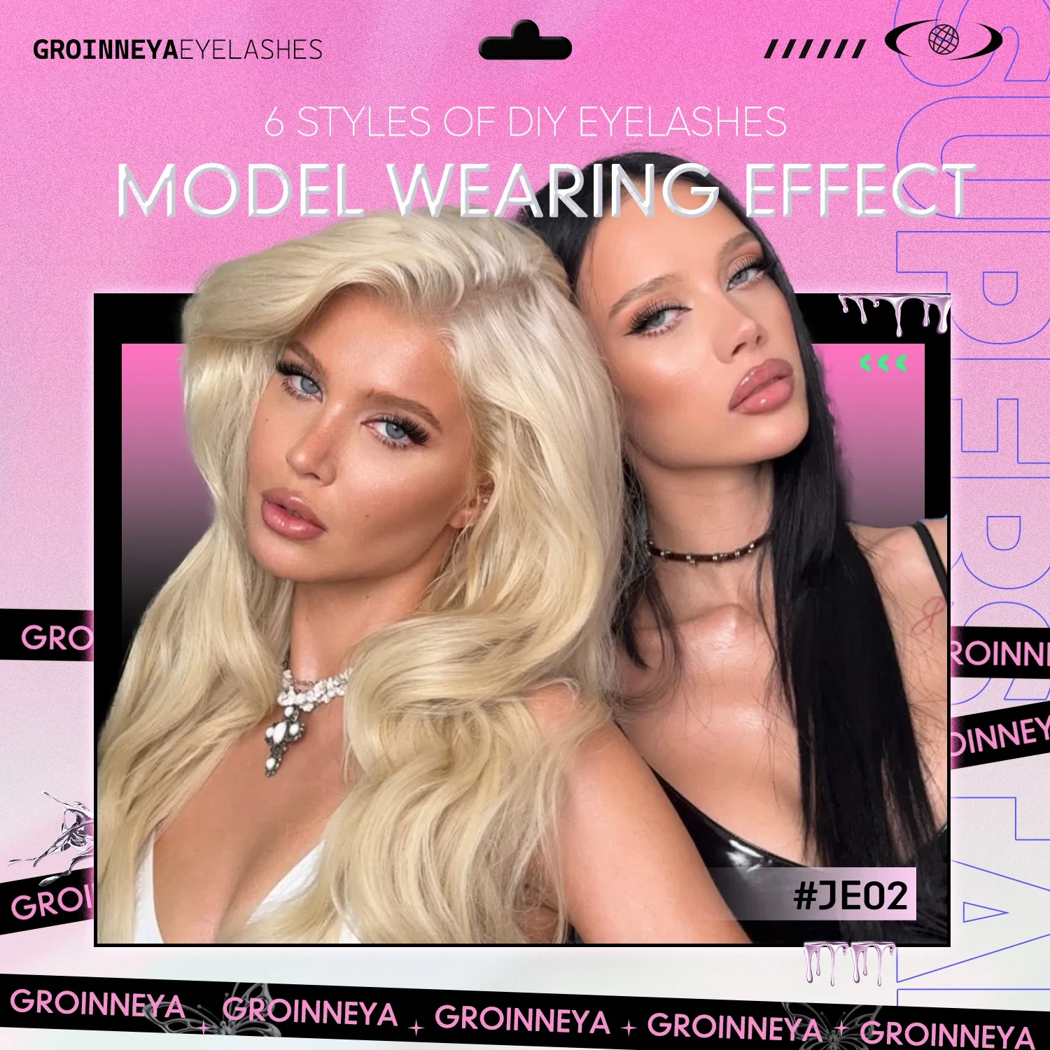 GROINNEYA Lash Clusters Kit for Glam 3 GROINNEYA Lash Clusters Kit for Glam - Image 3