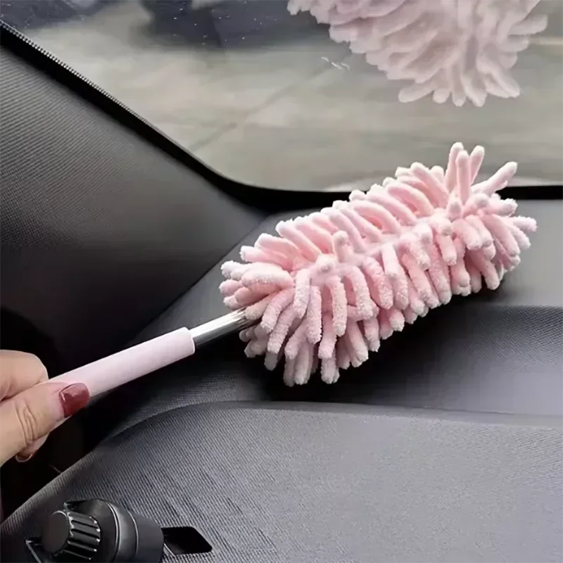 Retractable Microfiber Chenille Dust Brush for Home 2 Retractable Microfiber Chenille Dust Brush for Home - Image 2