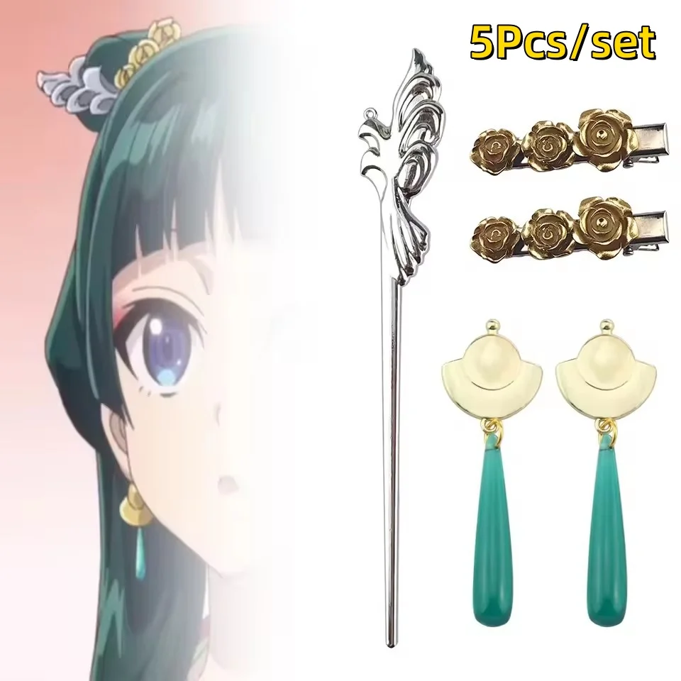 Alloy Hairpins Set with Mythological & Floral Designs 8 Alloy Hairpins Set with Mythological & Floral Designs - Image 8
