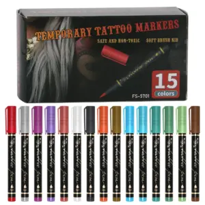 Vibrant 10-Color Face Paint Marker Set 17 Sdcb02eabb55543a79cc029a22055feaaJ