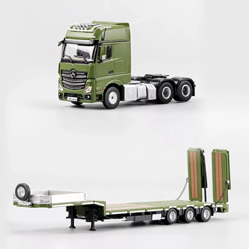 Military Green Diecast Truck Trailer Model 1:64 Scale 5 Military Green Diecast Truck Trailer Model 1:64 Scale - Image 5