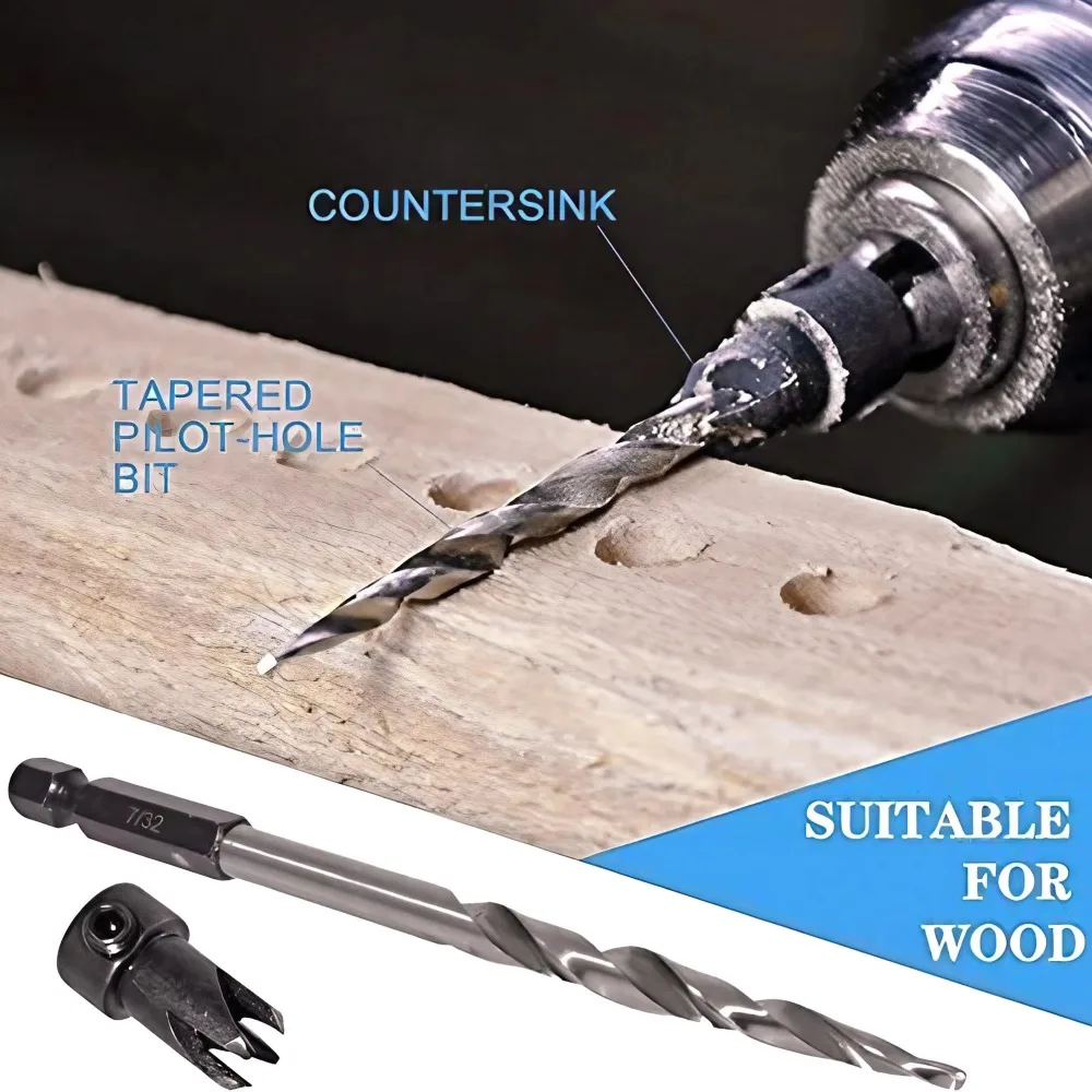 High-Speed Steel Countersink Drill Set 4 High-Speed Steel Countersink Drill Set - Image 4