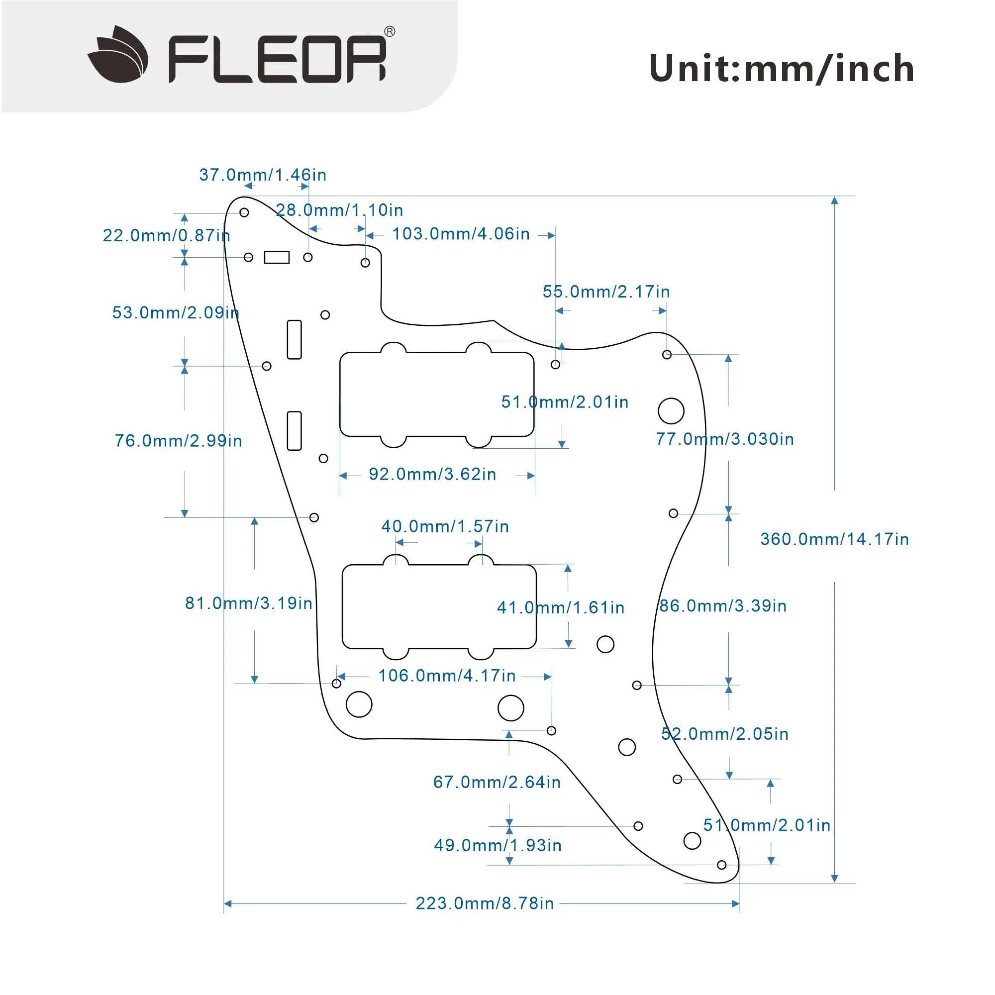 Red Tortoise Shell JM Style Pickguard for Jazzmaster 5 Red Tortoise Shell JM Style Pickguard for Jazzmaster - Image 5