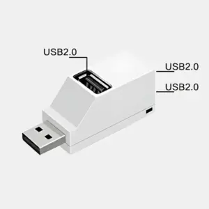 Compact USB 3.0 Hub with 3 Ports in Black or White 17 Sde32a703b6ad468b891c97eeb91d4f69a