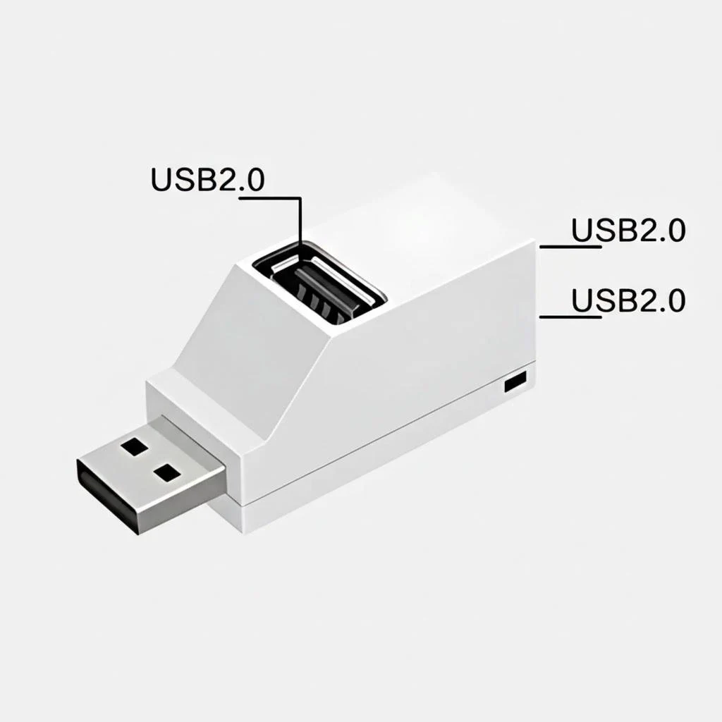Compact USB 3.0 Hub with 3 Ports in Black or White 8 Compact USB 3.0 Hub with 3 Ports in Black or White - Image 8