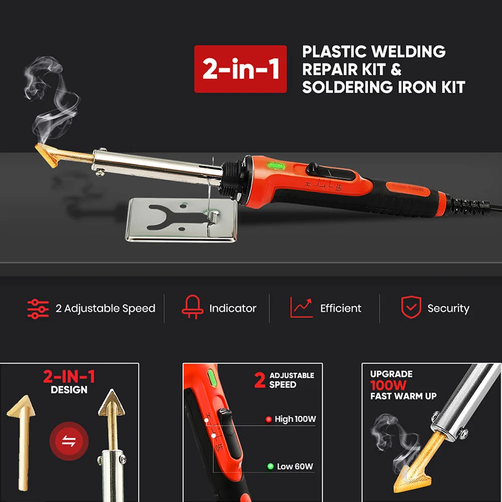 100W Plastic Welding Kit for Repairs 4 100W Plastic Welding Kit for Repairs - Image 4