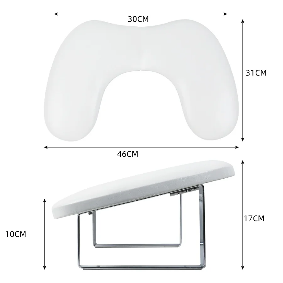 Large White PVC Manicure Armrest Pad 6 Large White PVC Manicure Armrest Pad - Image 6